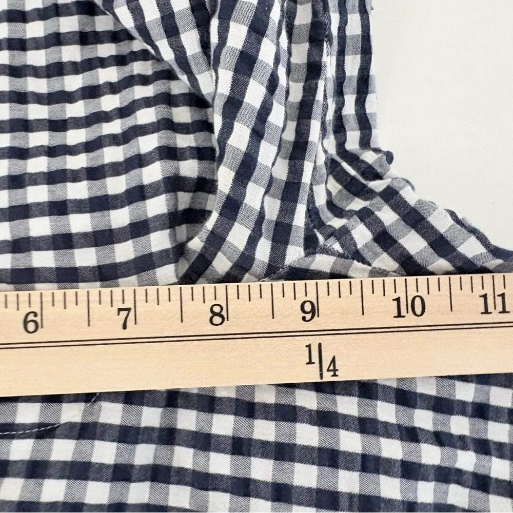 J.Crew Navy Check Seersucker Crop Ankle Pants